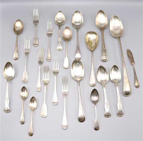 Set of plated cutlery